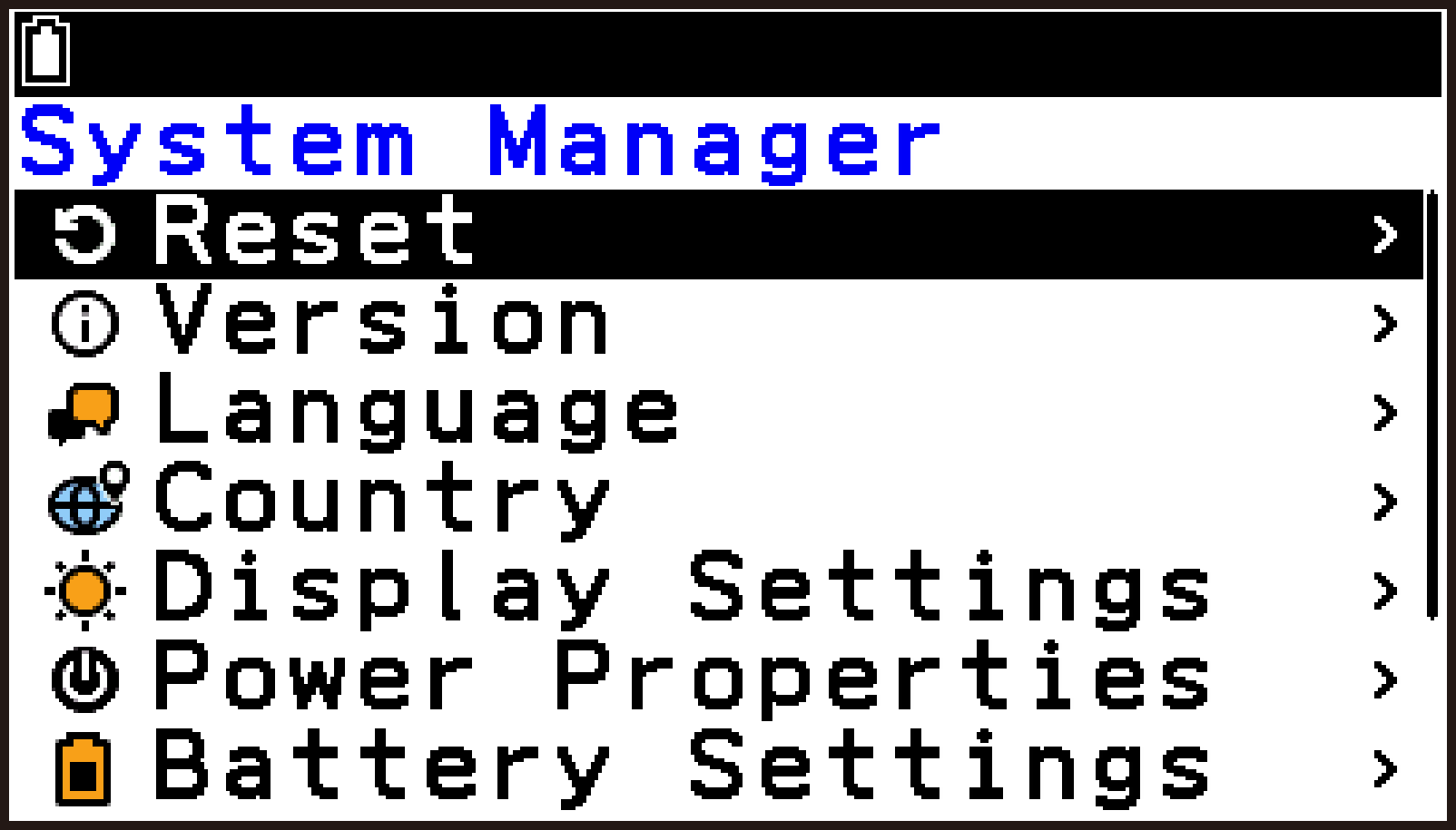 CY876_System_Manager Menu_1